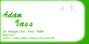 adam vass business card